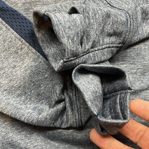 Under Armour Sweatshirt Top Womens Size Medium Blue Wrap Cowl Neck Pre Owned - Picture 4 of 14